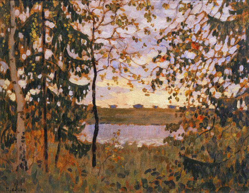Autumn by Konstantin Gorbatov — Oil Painting Reproduction