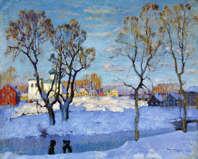 Early Spring in Pskov in study