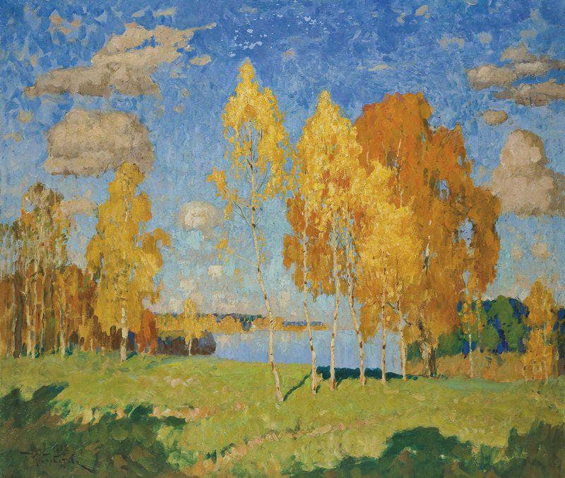 The Last Days of Summer by Konstantin Gorbatov — Oil Painting Reproduction
