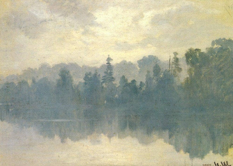 Krestovsky Island Shrouded in Mist by Ivan Shishkin — Oil Painting Reproduction