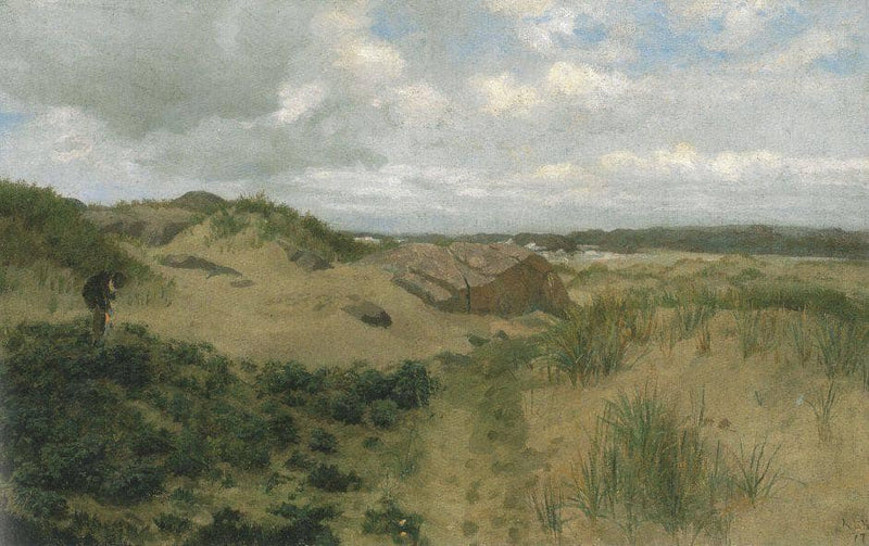 Kystlandskap by Kitty Lange Kielland — Oil Painting Reproduction