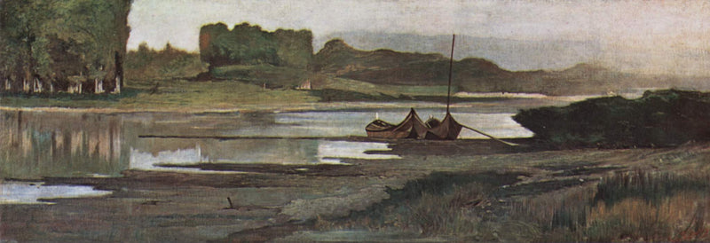 The Arno near Bellariva by Giovanni Fattori, Oil Painting Reproduction