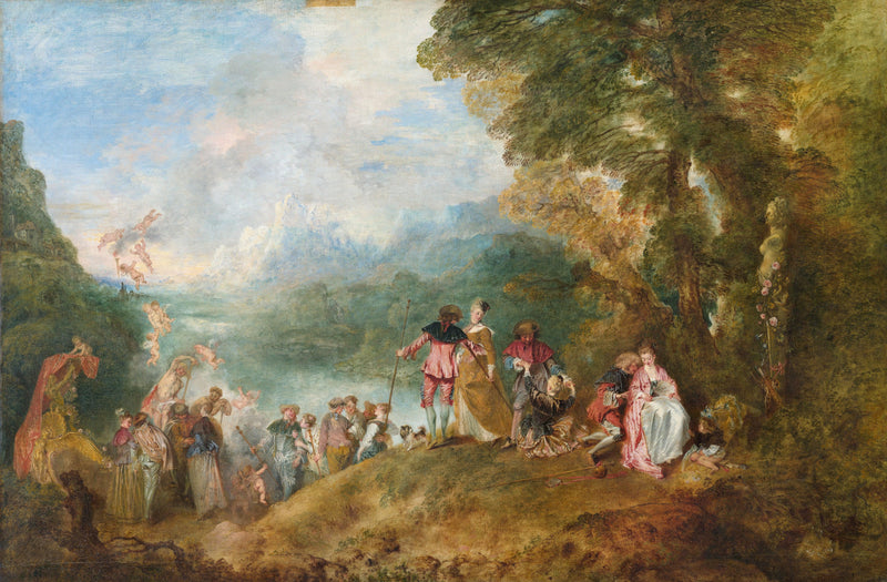 The Embarkation for Cythera by Antoine Watteau — Oil Painting Reproduction