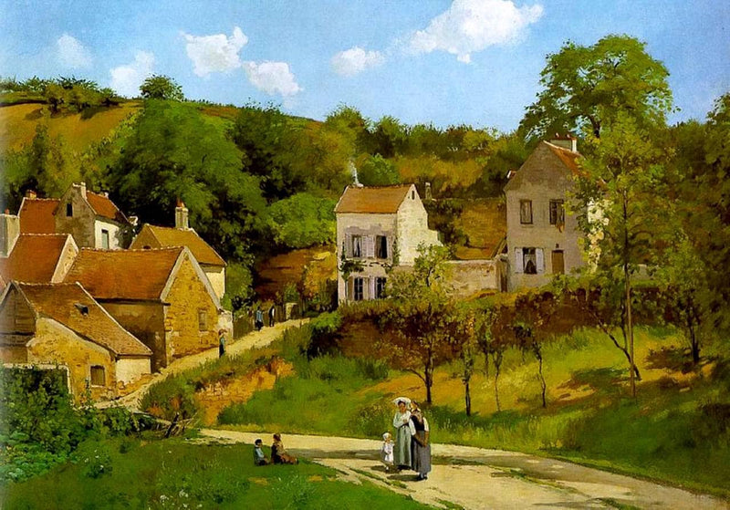 L'Hermitage at Pontoise by Camille Pissarro — Oil Painting Reproduction