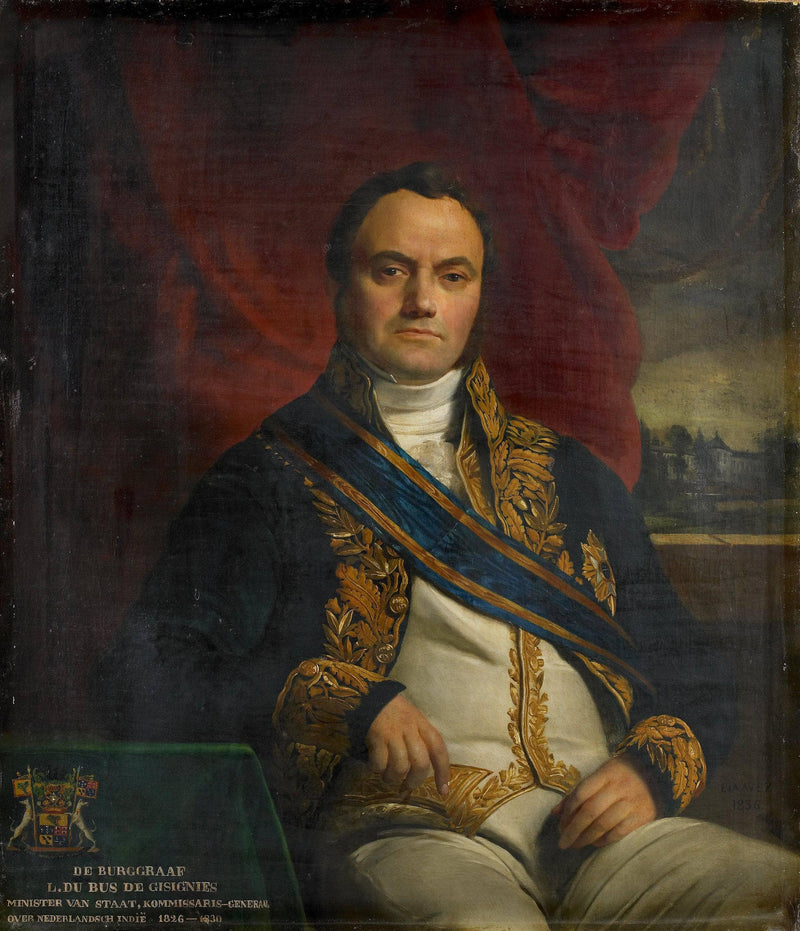 Léonard Pierre Joseph Burgrave du Bus de Gisignies (1780-1849) by François-Joseph Navez — Oil Painting Reproduction