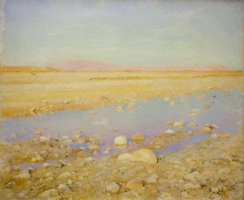 L'oued À Biskra by Paul Leroy — Oil Painting Reproduction