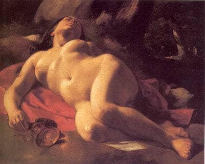 La Bacchante in entryway