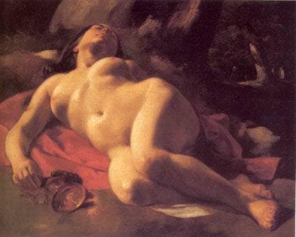 La Bacchante by Gustave Courbet — Oil Painting Reproduction