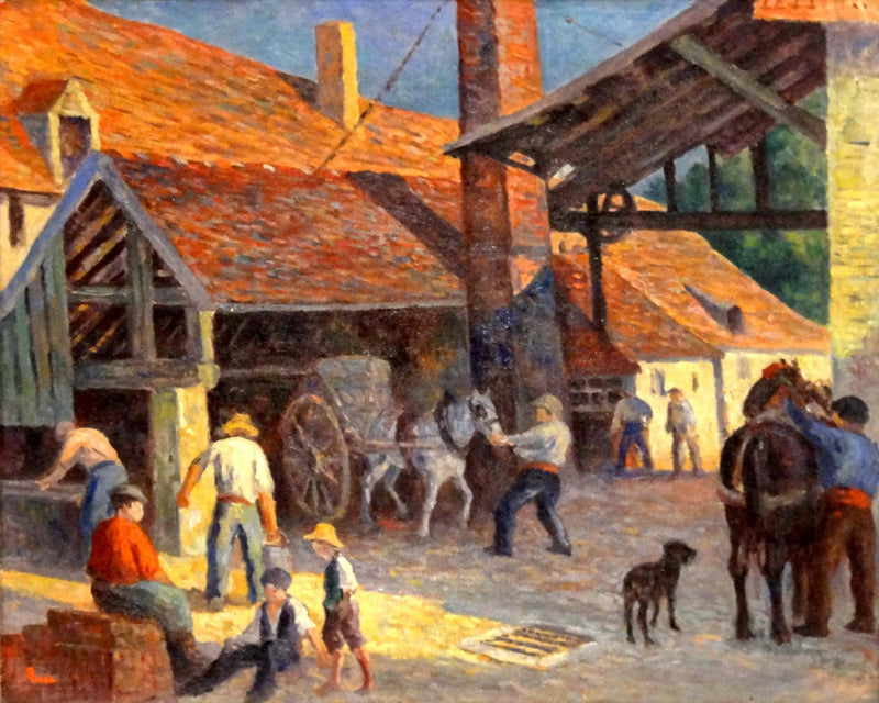 La Briqueterie by Maximilien Luce — Oil Painting Reproduction