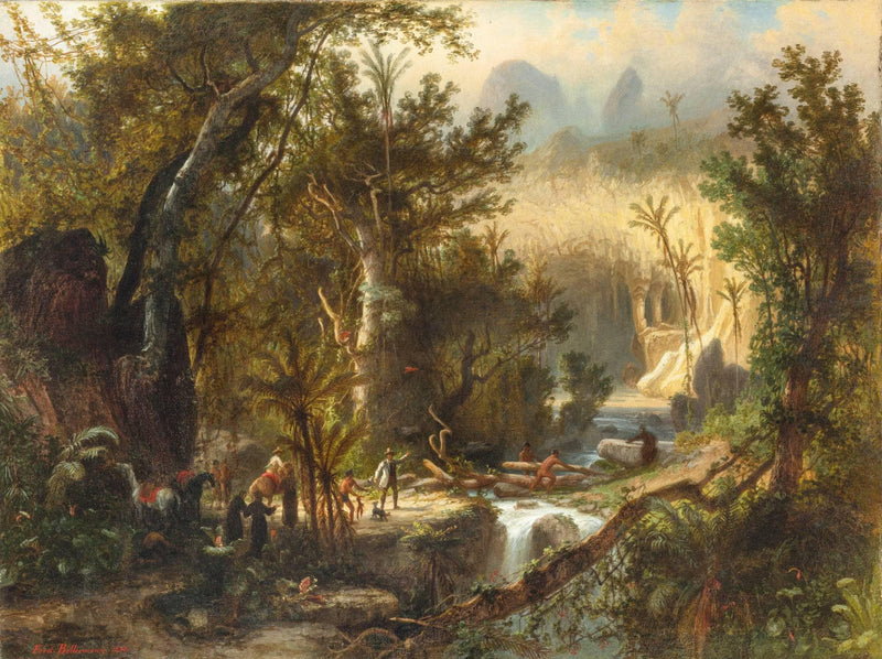 La Cueva Del Guaracho, Venezuela by Ferdinand Bellermann — Oil Painting Reproduction