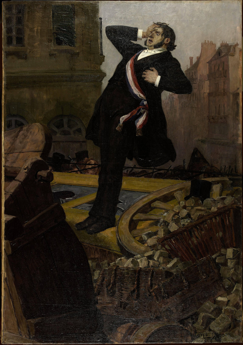 La mort de Baudin by Jean-Paul Laurens — Oil Painting Reproduction
