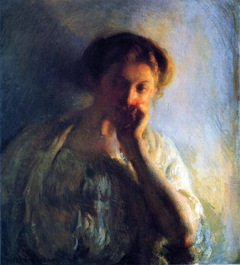 La Penserosa by Joseph DeCamp — Oil Painting Reproduction