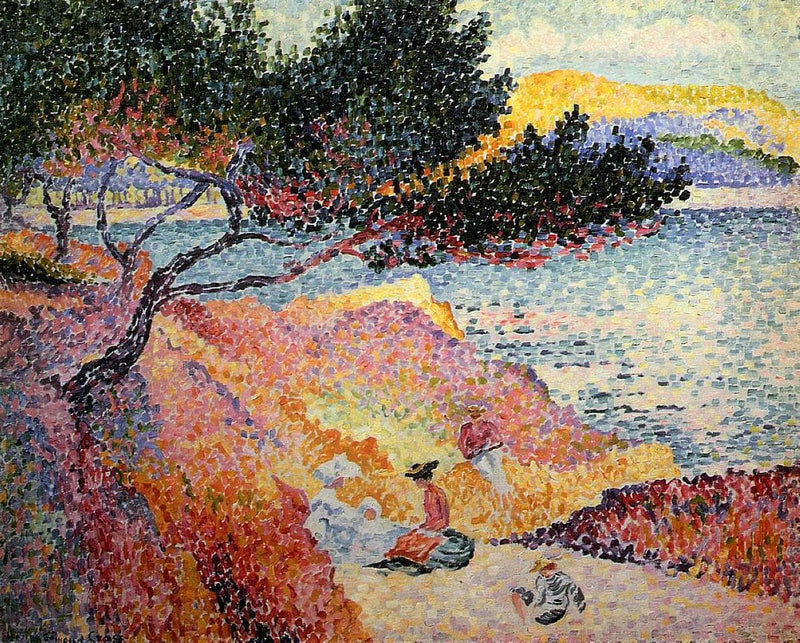 La Plage de Saint-Clair by Henri-Edmond Cross — Oil Painting Reproduction