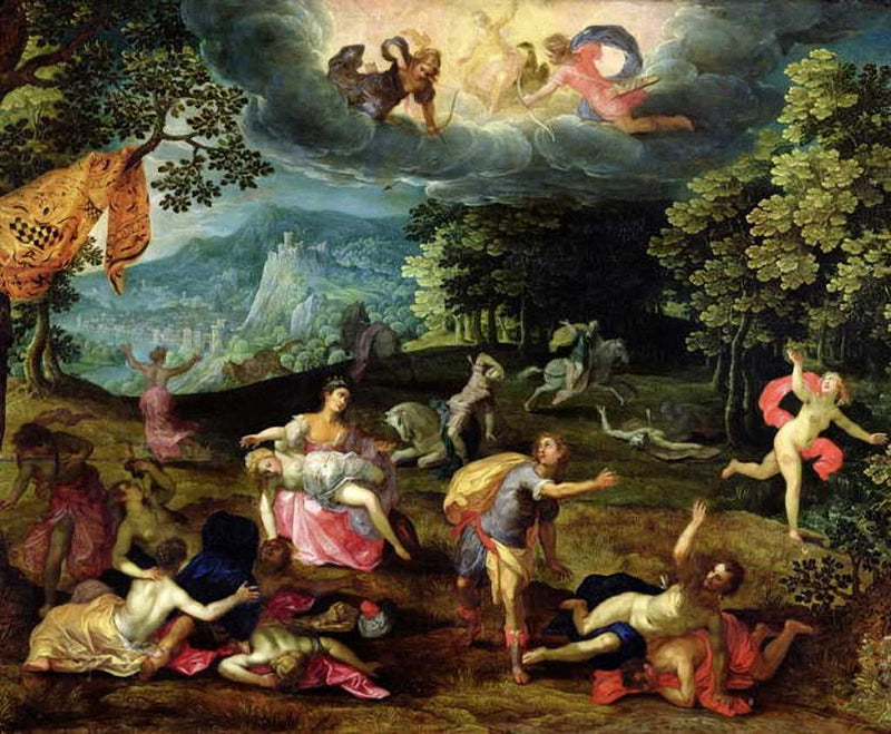 La Punition De Niobé by Tobias Verhaecht — Oil Painting Reproduction