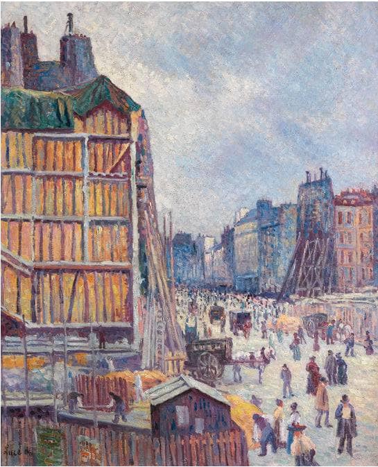 La Rue Réaumur by Maximilien Luce — Oil Painting Reproduction