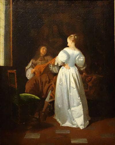 La Sérénade by Jacob Ochtervelt — Oil Painting Reproduction