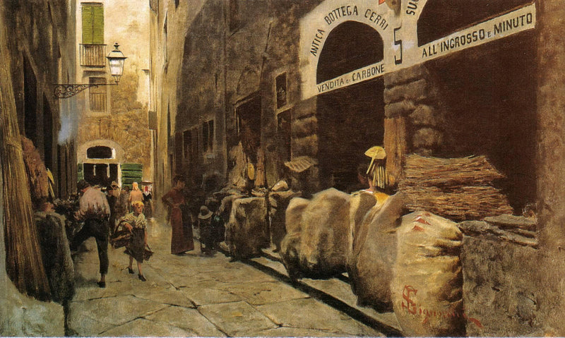 La via del fuoco by Telemaco Signorini — Oil Painting Reproduction