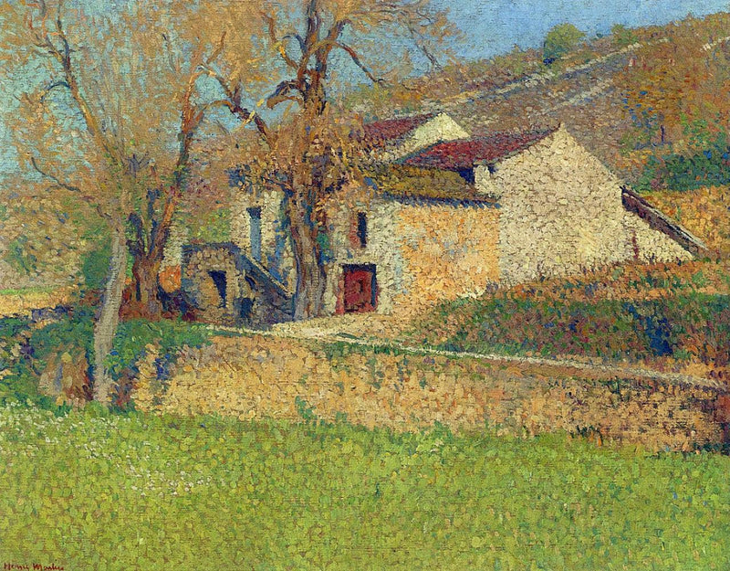 Labastide farmhouse near Labastide du Vert by Henri Martin — Oil Painting Reproduction