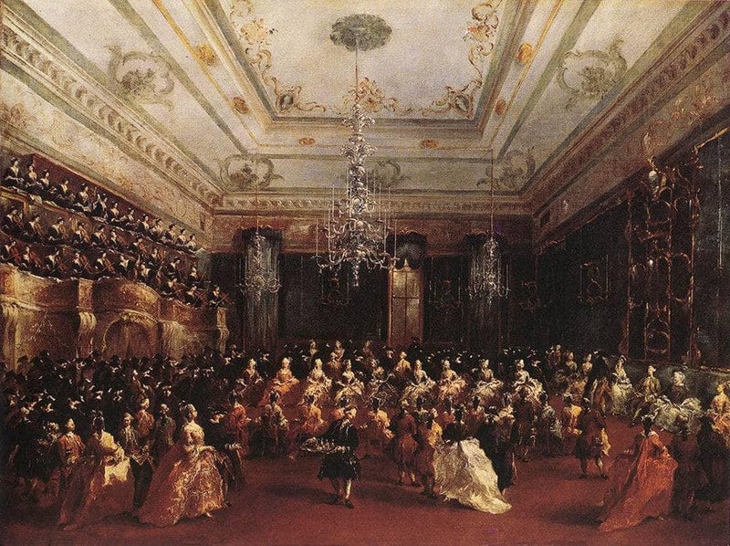 Ladies Concert at the Philharmonic Hall by Francesco Guardi — Oil Painting Reproduction