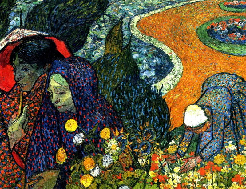 Ladies of Arles (Memories of the Garden at Etten) by Vincent van Gogh — Oil Painting Reproduction