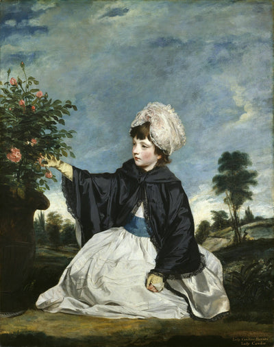 Lady Caroline Howard in dining room