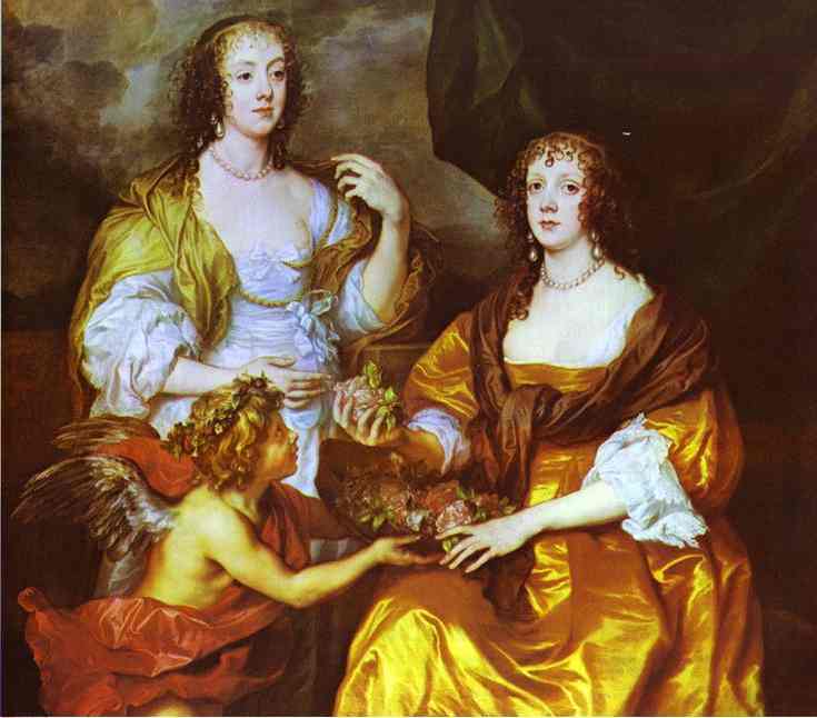 Lady Elizabeth Thimbleby and Dorothy, Viscountess Andover by Anthony van Dyck — Oil Painting Reproduction