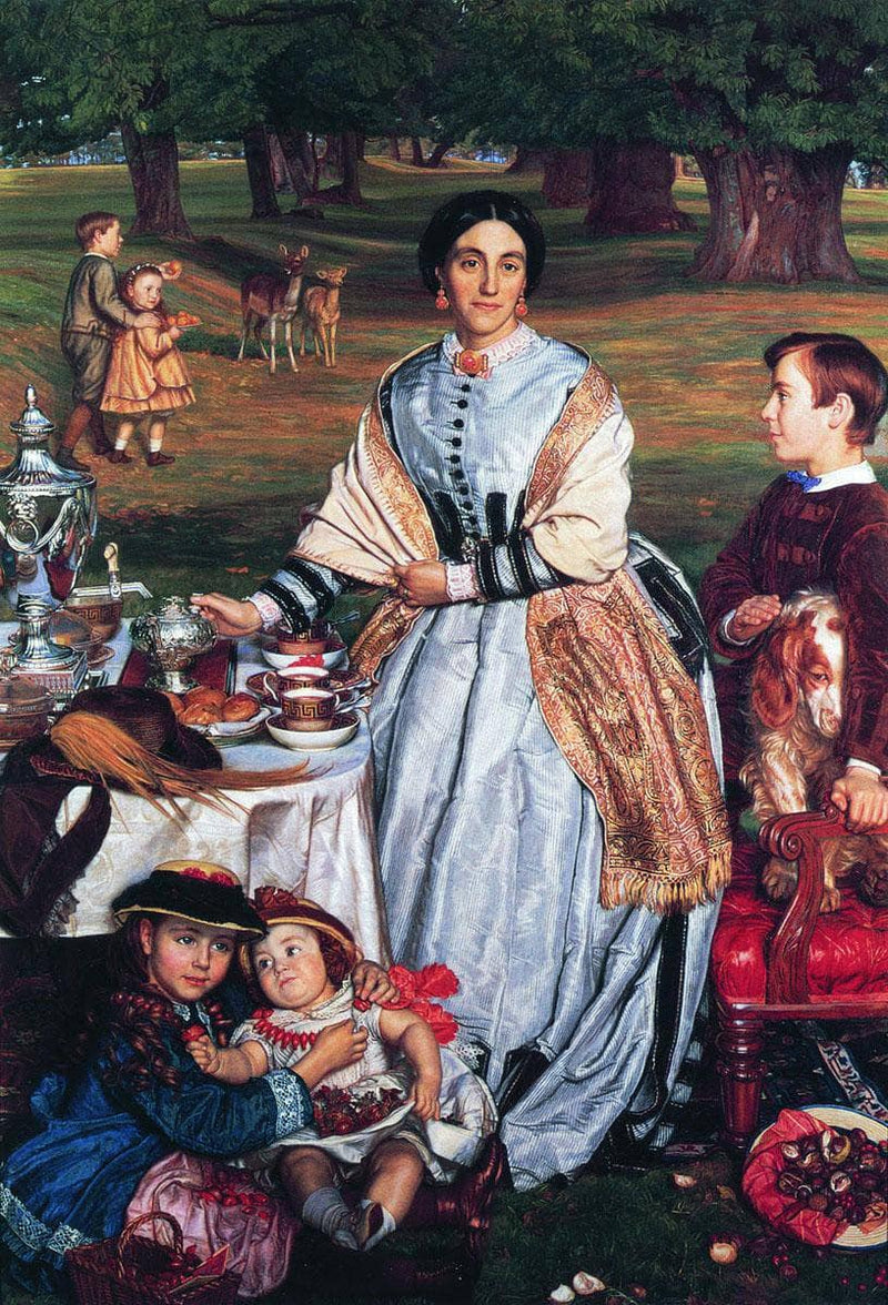 Lady Fairbairn with her Children by William Holman Hunt — Oil Painting Reproduction