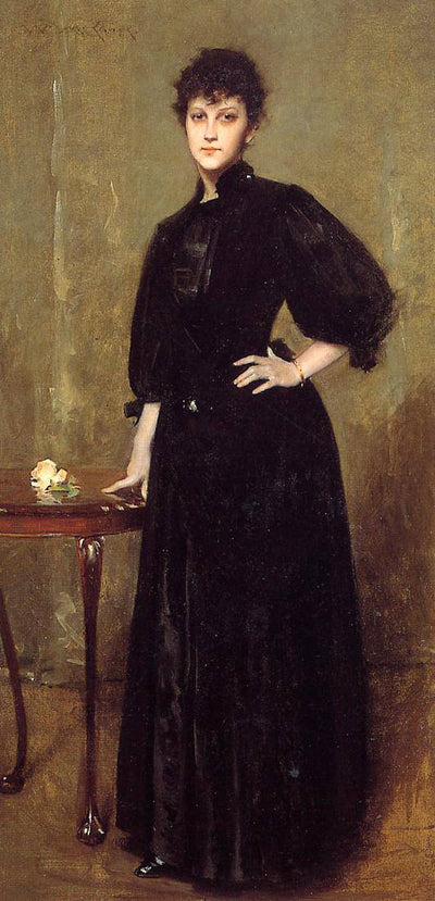 Lady in Black in study