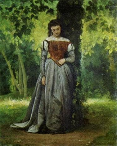 Lady in the park by Vito d'Ancona — Oil Painting Reproduction