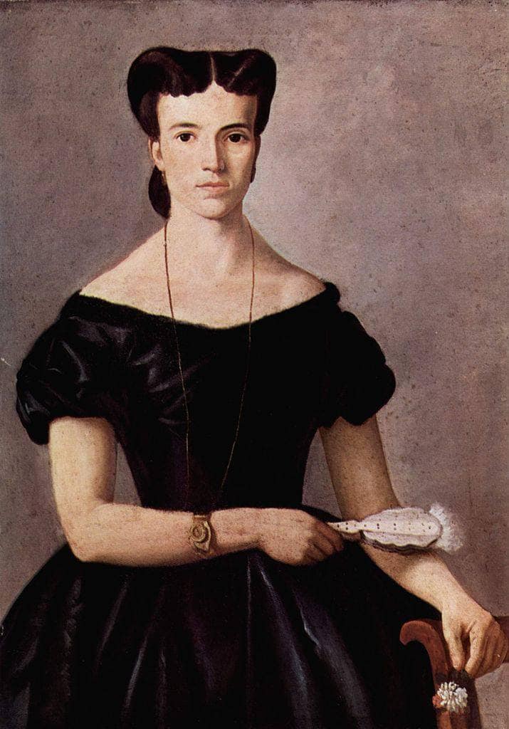 Lady with a Fan by Giovanni Fattori — Oil Painting Reproduction