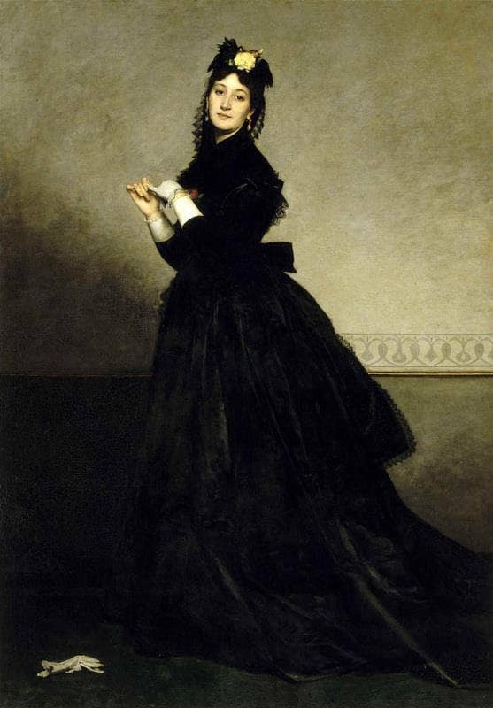 Lady with a Glove by Carolus-Duran — Oil Painting Reproduction