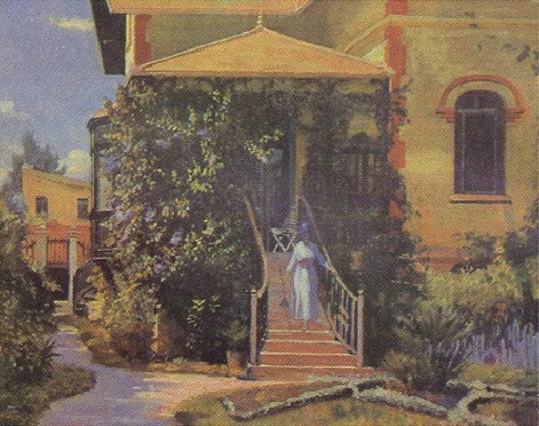 Laforge Family's House by Alfredo Andersen — Oil Painting Reproduction