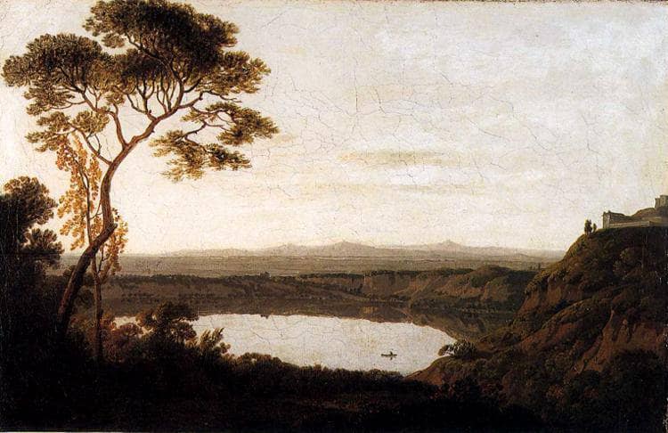 Lake Albano by Joseph Wright — Oil Painting Reproduction