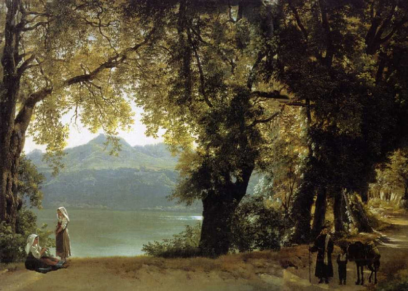 Lake Albano, near Rome by Sylvester Shchedrin — Oil Painting Reproduction