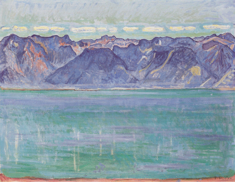 Lake Geneva, overlooking the Savoyerberge by Ferdinand Hodler — Oil Painting Reproduction