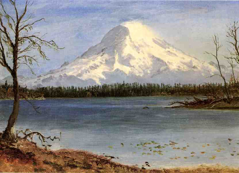 Lake in the Rockies by Albert Bierstadt — Oil Painting Reproduction