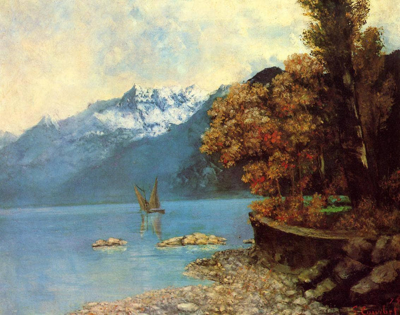 Lake Leman by Gustave Courbet — Oil Painting Reproduction