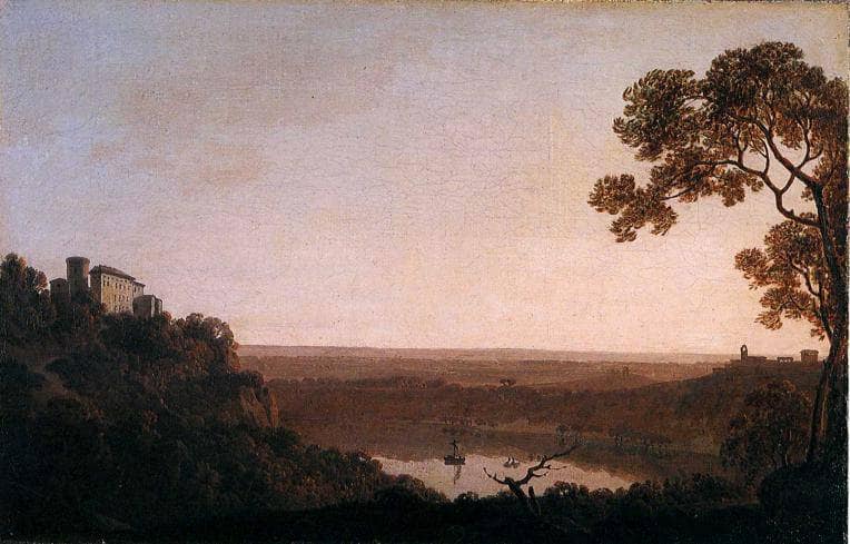 Lake Nemi by Joseph Wright — Oil Painting Reproduction