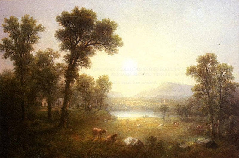 Lake Scene in the Mountains by Asher Brown Durand — Oil Painting Reproduction