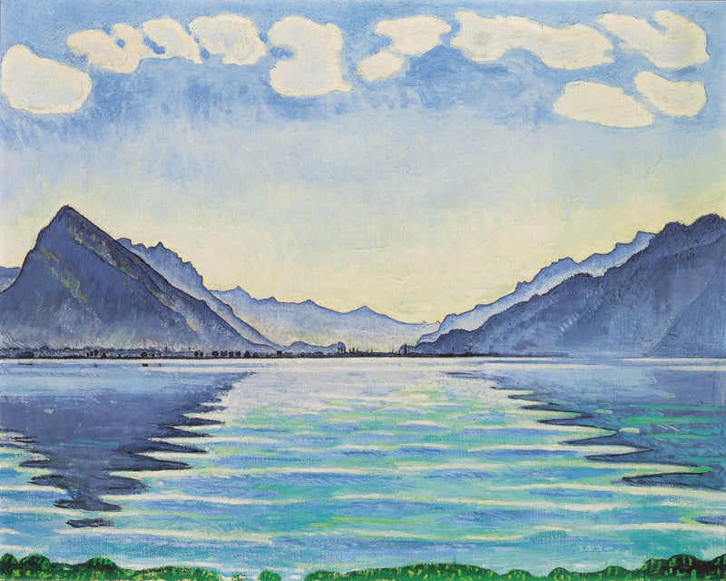 Lake Thun, Symmetric reflection by Ferdinand Hodler — Oil Painting Reproduction