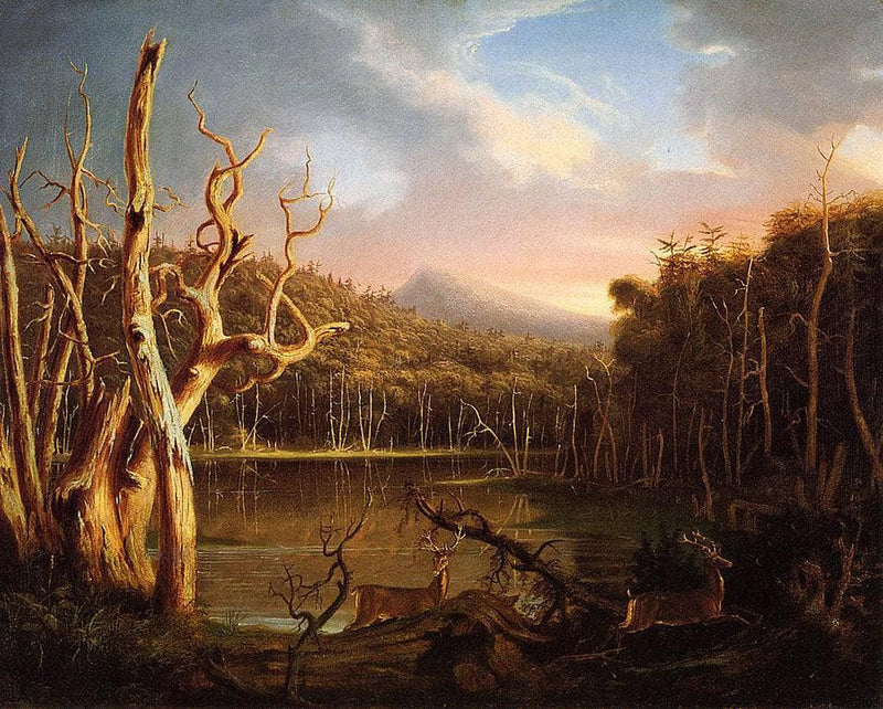 Lake with Dead Trees (Catskill) by Thomas Cole — Oil Painting Reproduction