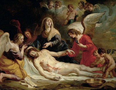 Lamentation in dining room