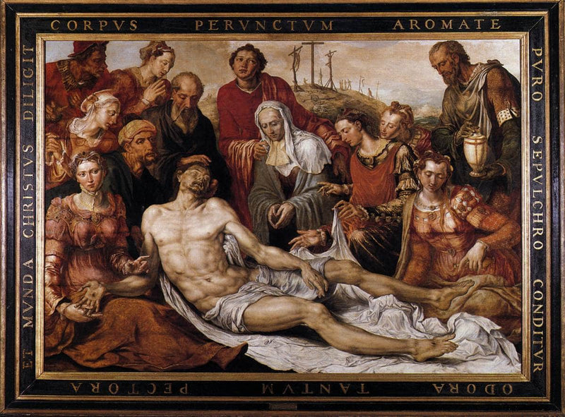 Lamentation on the Dead Christ by Maerten van Heemskerck — Oil Painting Reproduction