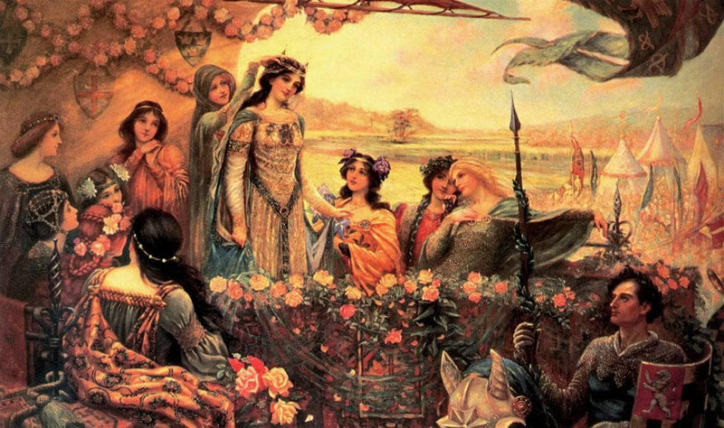 Lancelot and Guinevere by Herbert James Draper — Oil Painting Reproduction