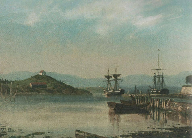 Landscape by Adolph Tidemand — Oil Painting Reproduction