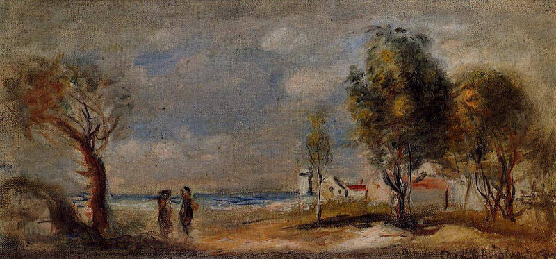 Landscape (after Corot) by Pierre-Auguste Renoir, Oil Painting Reproduction