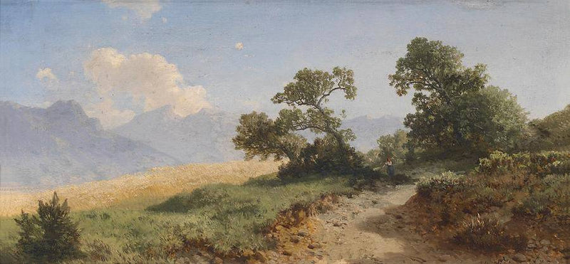 Landscape by Albert Zimmermann, Oil Painting Reproduction