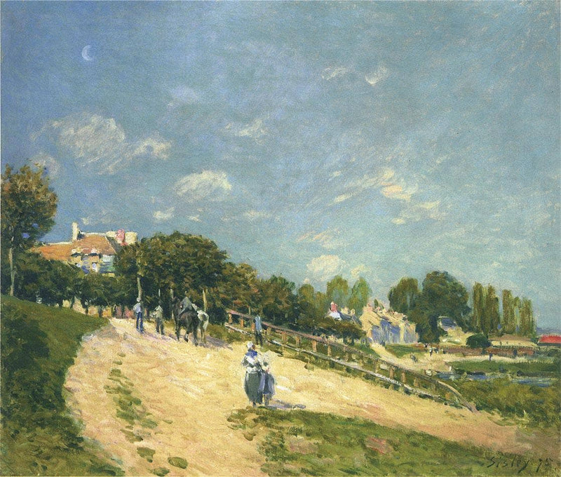 Landscape at Andresy by Alfred Sisley — Oil Painting Reproduction