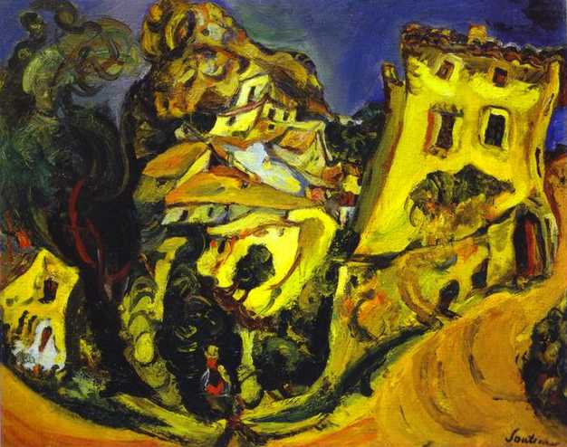 Landscape at Cagnes (La Gaude) by Chaim Soutine — Oil Painting Reproduction