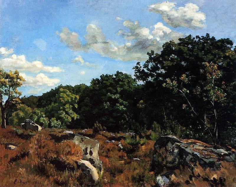 Landscape at Chailly by Frederic Bazille — Oil Painting Reproduction